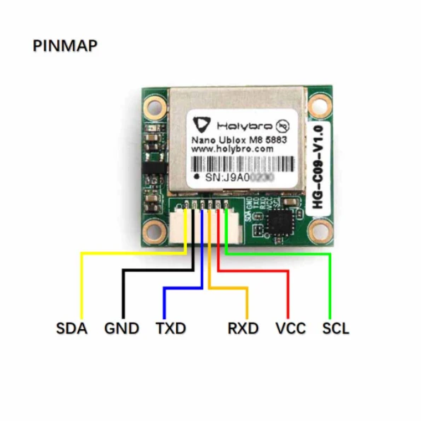 Holybro Nano Ublox M8 5883 GPS Module 4 Holybro Nano Ublox M8 5883 GPS Module - Image 4