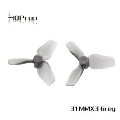 HQProp 31MMX3 Tri-Blade 31mm Micro Whoop Prop - 1mm Shaft (4 Pack) -Drone Discount Store 63f244b59f