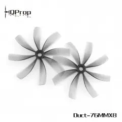 HQProp Duct-76MMX8 For Cinewhoop Grey (2CW+2CCW)-Poly Carbonate