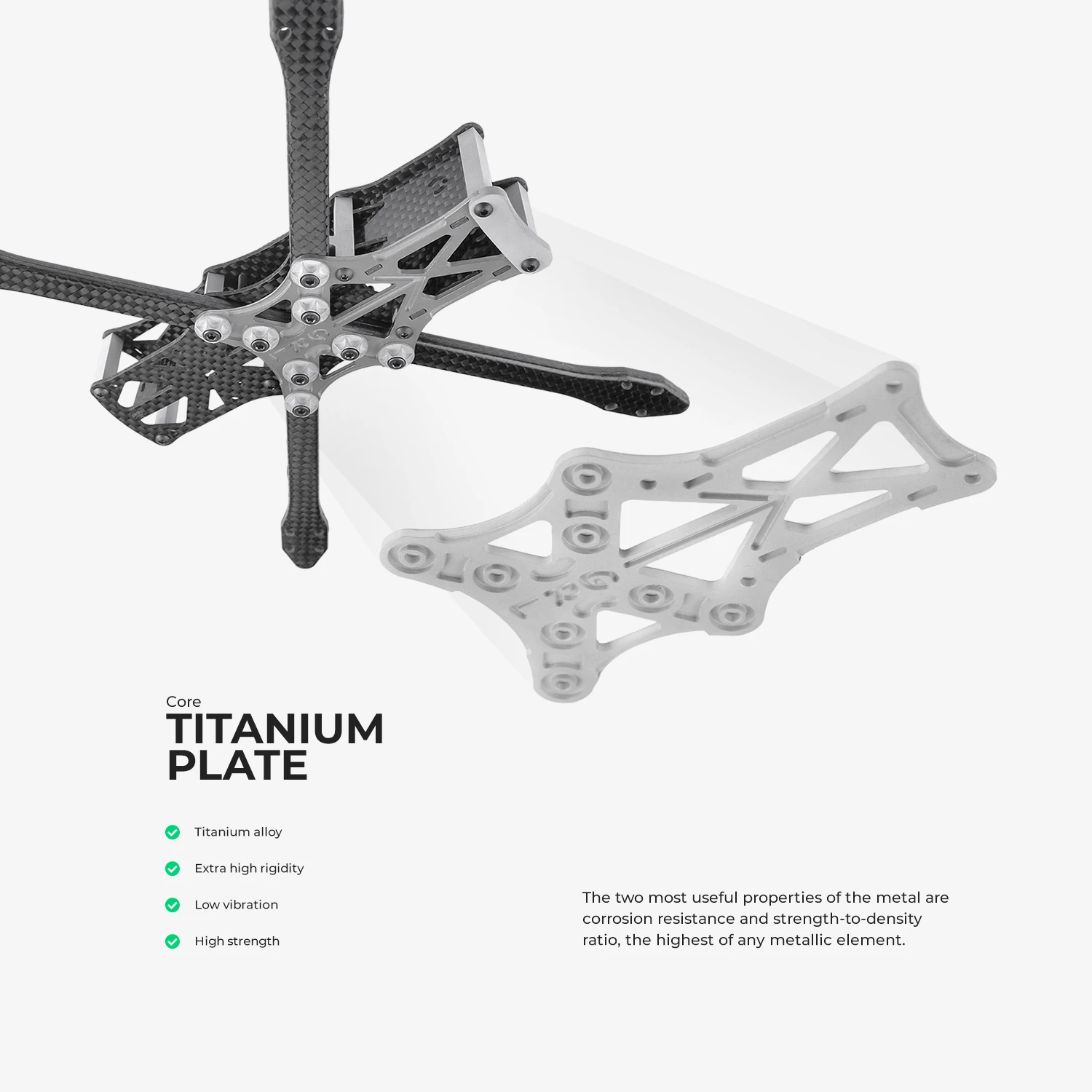 GRL FPV Pro 2 Titanium Lowrider Freestyle Frame 5" 2 GRL FPV Pro 2 Titanium Lowrider Freestyle Frame 5" - Image 2