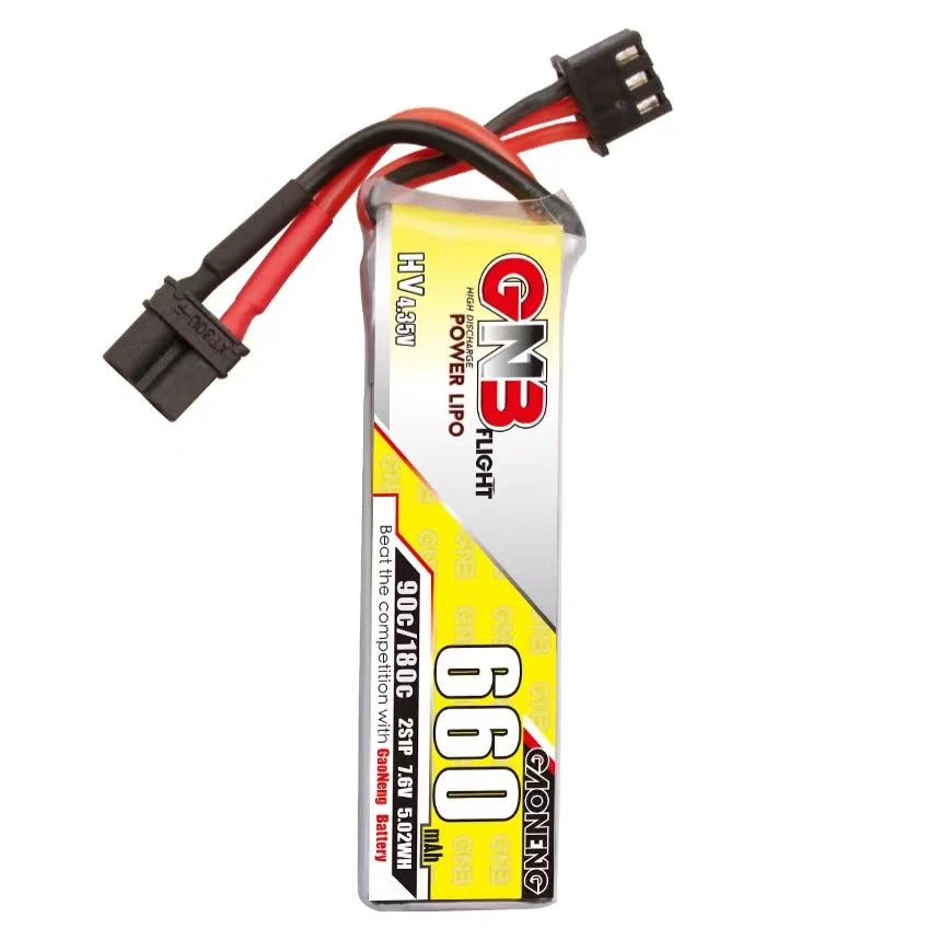 GNB 660mAh 2S 7.6V 90C HV Lipo Battery - XT30 3 GNB 660mAh 2S 7.6V 90C HV Lipo Battery - XT30 - Image 3