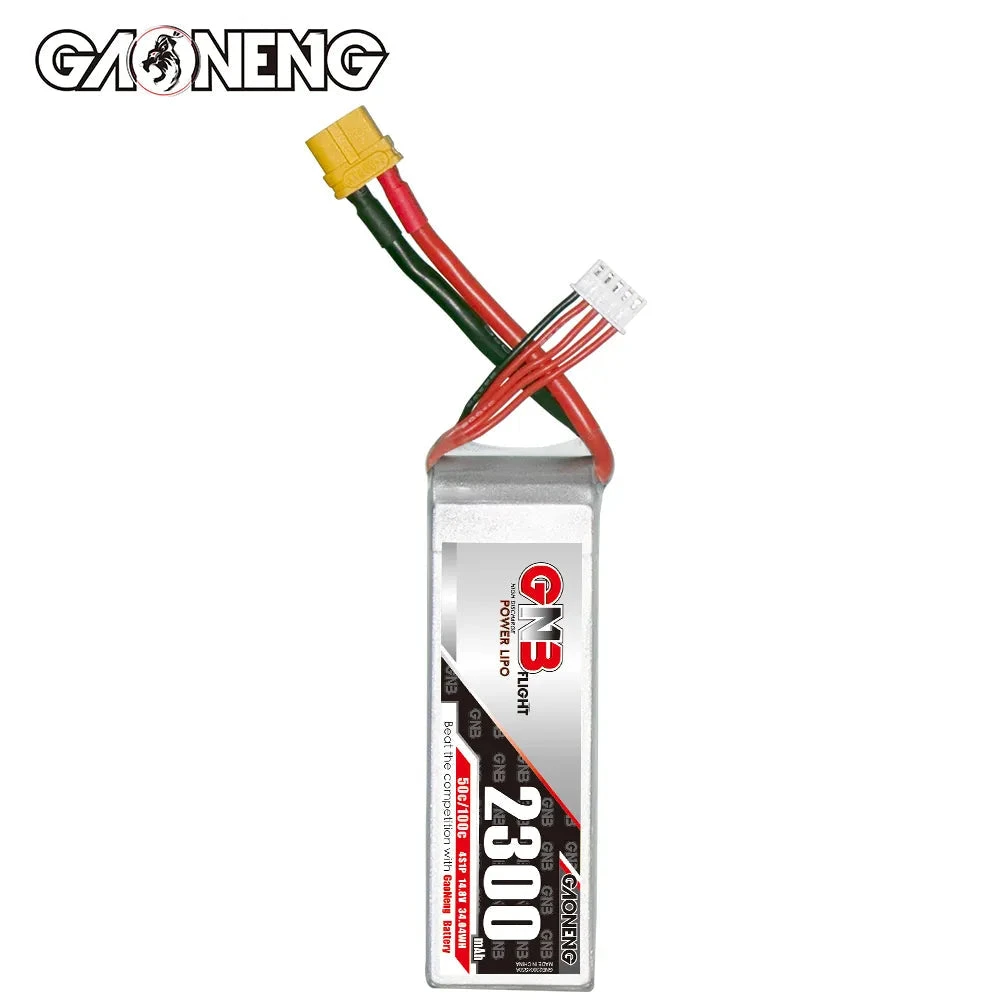 GNB 4S 2300MAH 14.8V 50C/100C RC LiPo Battery 2 GNB 4S 2300MAH 14.8V 50C/100C RC LiPo Battery - Image 2