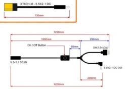 Tbs SYK Goggle Kable - Regulated 8V Output -Drone Discount Store SYK Goggle Kable Regulated 8V Output diagram