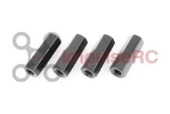 ImpulseRC Apex Frame Spare Parts - Carbon Fiber, Hardware, And Plastics -Drone Discount Store Standoff M3 Aluminium Hex 5mm x 10mm Black 4 Pack