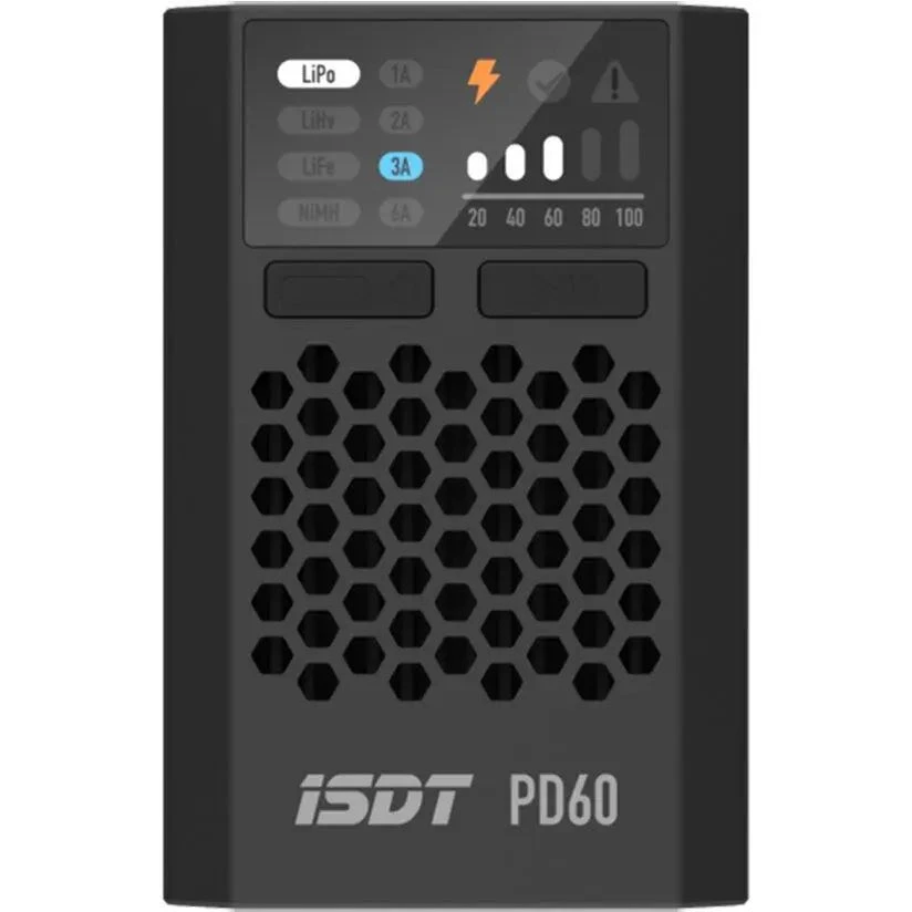 ISDT PD 60W Smart Charger USB-C Power Input XT60 1 ISDT PD 60W Smart Charger USB-C Power Input XT60